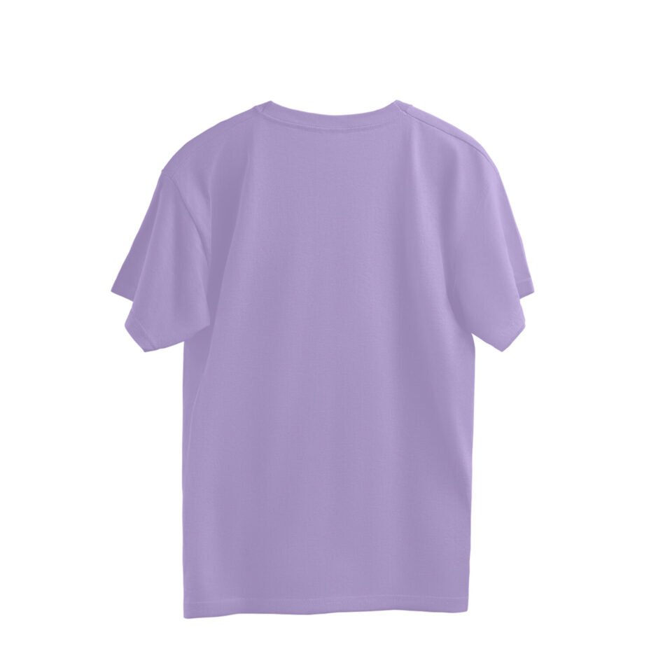 Men’s Iris Lavender Anime Graphic Oversized T-Shirts