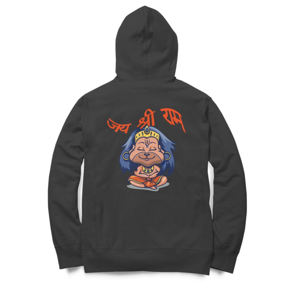 Lord Hanuman Printed Hoodies | 100% combed cotton