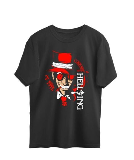 Men's Anime Hellking Graphic Oversized TShirts