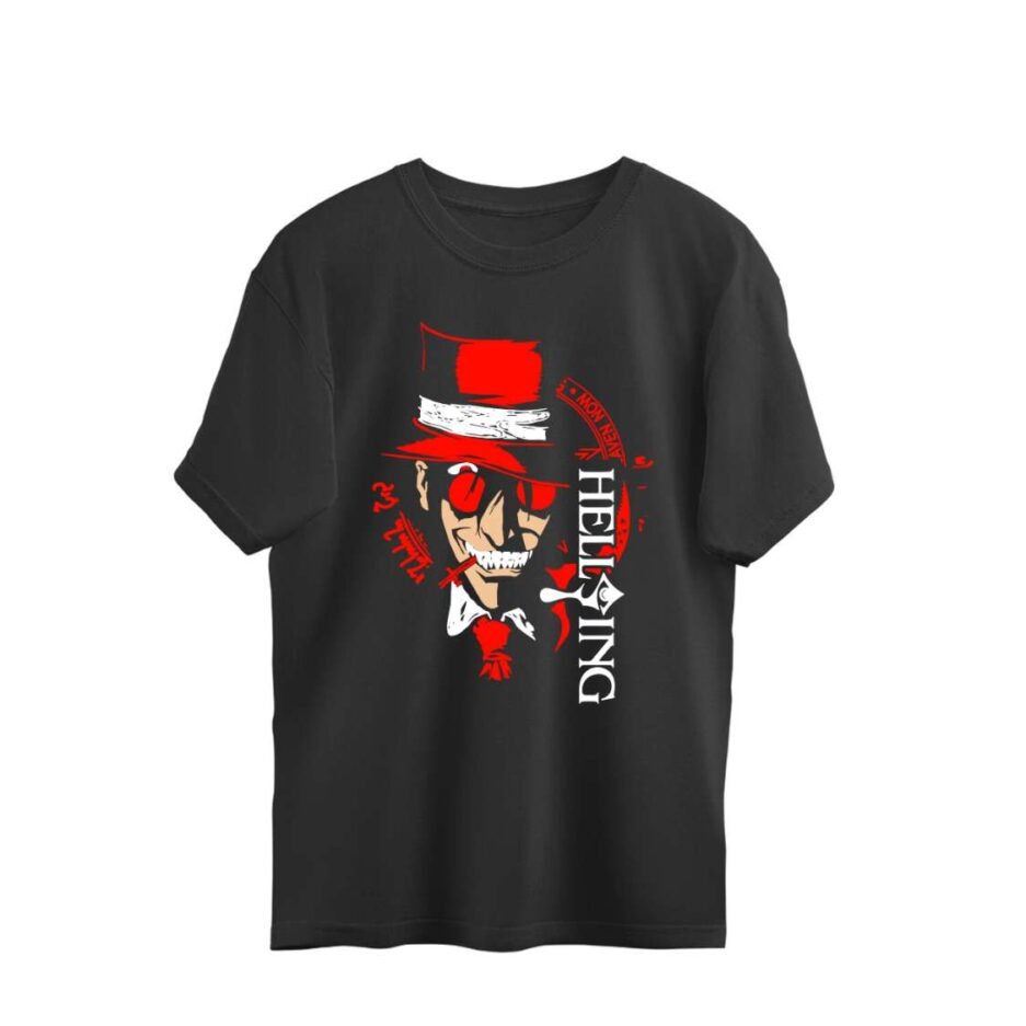 Men's Anime Hellking Graphic Oversized TShirts