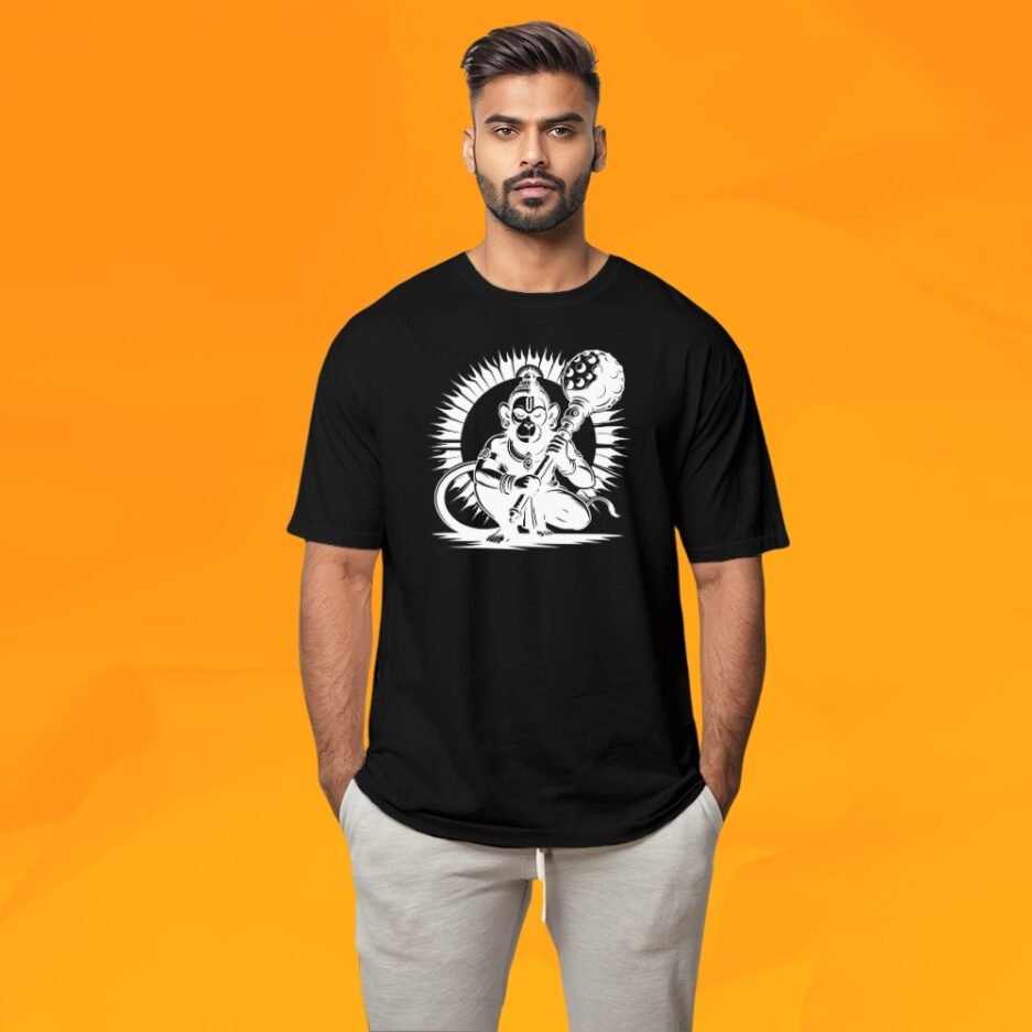 Men's Hanuman Inspired Oversized Tshirts